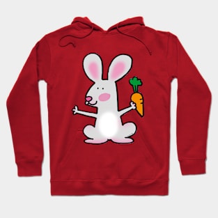 fun rabbit cartoon Hoodie